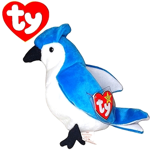 Ty Other - Ty Vintage Beanie Babies Rocket The Blue Jay 90's Rare Collectible
